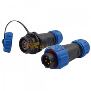 Waterproof Connetor SP13 male plug & female socket in line type 5 pin