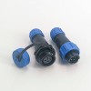 Elecbee SP13 Series butt Connector Waterproof 4 pin in line Male Plug & Female Socket straight With Waterproof Cover