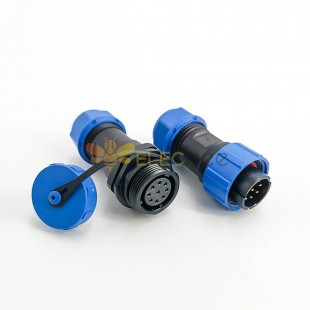 Connector SP17 Series 9 pin Male Plug & Female Socket In-line Waterproof butt Connectors