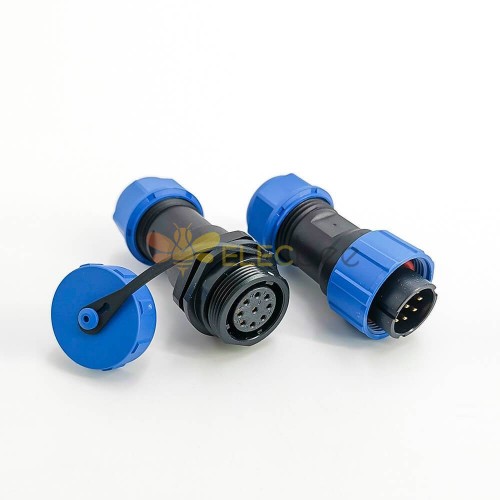 Konnektör SP17 Serisi 9 pin Erkek Plug & Kadın Soket In-line Su Geçirmez popo Konektörleri