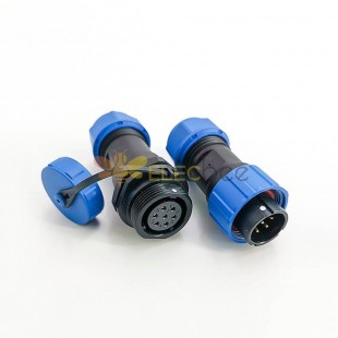 7 Pin Waterproof Connector SP17 Series 7 pin Male Plug & Female Socket In-line Waterproof butt Connectors