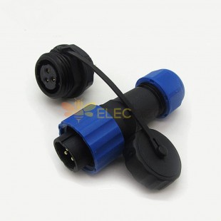 Aviation Connector Series Connector male Plug & FeMale Socket back mount SP17 3 pin Connector
