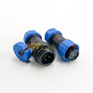 IP68 Connector SP17 Series 3 pin Female Plug & Male Socket In-line Waterproof butt Connectors