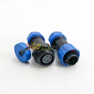 IP68 Connector SP17 Series 4 pin Male Plug & Female Socket In-line Waterproof butt Connectors