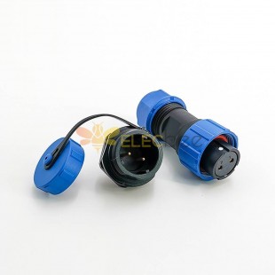 IP68 Connectors SP17 Series 2 pin Female Plug & Male Circular Socket Waterproof Connectors