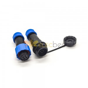 IP68 Connectors Waterproof SP17 Series 4 pin Female Plug & Male Socket In-line Waterproof butt Connectors