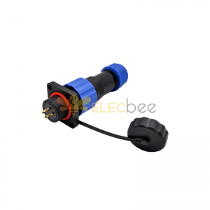 Conector SP17 masculino Plug & FeMale Socket 4 furo flange painel mount SP17 4 pinos Conector