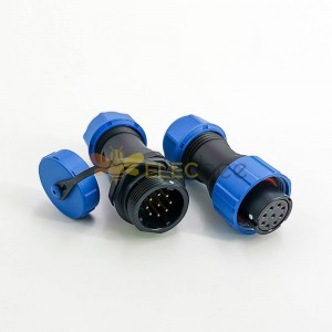 Conector SP17 Série 9 pino Feminino Plug & Soquete masculino Conectores de bunda impermeável
