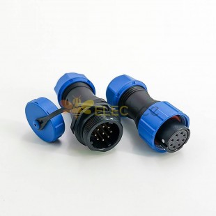 SP17 Connector Series 9 pin Female Plug & Male Socket In-line Waterproof butt Connectors