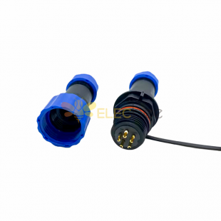 Conector de bumbum à prova d'água SP17 Série 5 pinos Male Plug & Female Socket In-line Water-proof Butt Connectors