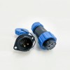 5 Pin Connectors Waterproof Female Plug & Male Socket 2 Holes Flange Panel Mount Solder Type SP21 Series