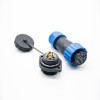 5 针防水连接器母插头和公插座 2 孔法兰面板安装焊接型 SP21 系列