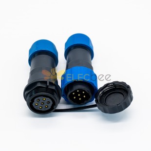 7 Pin Connector SP21 Series Waterproof Circular Male Plug & Female Socket Connector In-Line Type SP21-7 Pins Connector