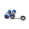 Aviation Connector SP21 Series 2 Pin Circular Male Plug & Female Socket In-Line Type SP21-2 Pins IP68 Connector