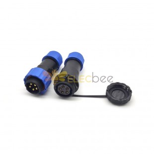 Aviation SP21 Series 5 Pin Waterproof Circular Male Plug & Female Socket Connector In-Line Type SP21-5 Pins Connector
