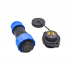 Elecbee 4 针连接器防水母插头和公插座 2 孔法兰面板安装焊接型 SP21 系列