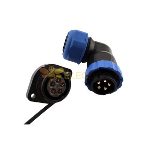 Connecteur de câble imperméable à l'eau à haute tension électronique d'aviation SP21 5 Pin waterproof Cable Connector