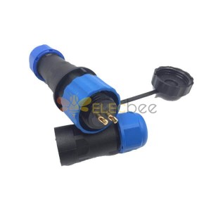 IP68 Aviation Cable Connector 6 Pin Threaded Coutuling