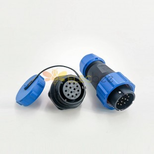 IP68 Connector SP21 Series 12 Pin Male Plug & Female socket Rear-nut Mount Straight Waterproof Aviation Connector