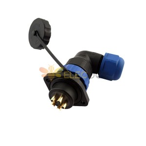 Right Angle Waterproof Connector 2 Pin Plastic Female Male Wire Cable Connectors