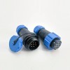 SP21 Female Connector IP68 Waterproof Connetor 7 pin In-line Female Plug & Male Socket SP21-7 Pins Connector