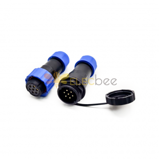 SP21 Female Connector IP68 Waterproof Connetor 7 pin In-line Female Plug & Male Socket SP21-7 Pins Connector