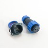 防水連接器 2pin SP21 母插頭和公插座 2 孔法蘭面板安裝焊接型 SP21 系列