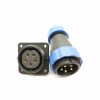 Plug SP29 5 pin Plug Straight &Socket 4 Hole Flange