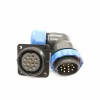 Waterproof electrical Connectors SP29 12Pin Angled Plug&Socket 4 Hole Flange