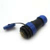 Waterproof Plug and Socket SP29 19Pin Straight Plug&Socket Rear-nut Mount