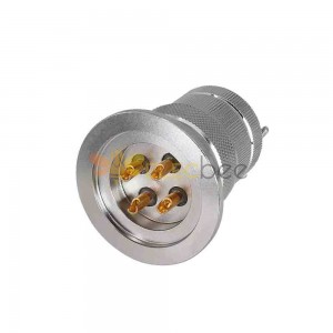 Sealed Aviation Connector KF4004(50A) 4 Pin Glass Sealed Male and Female Plugs for Vacuum Connection