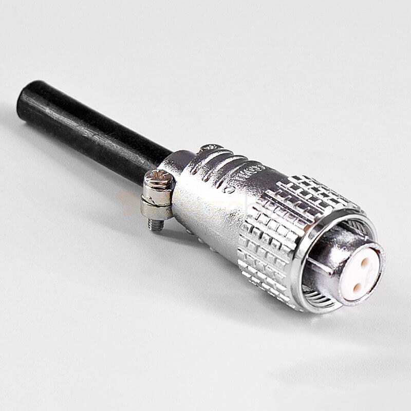 TP12 2 Pin Aviation Connector Male Female Straight Metal Wiring Aviation Solder Cup For Cable