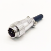 TP12 3 Pin Connector Aviation Plug Male Round Solder Connector For Cable