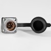 TP12 5 Pin Male Socket 4 Отверстие Фланцевый разъем Припой для кабеля с резиновым пылезащитным колпачком