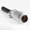 TP12 8 Pin Connector Aviation Plug Male Round Solder Connector For Cable