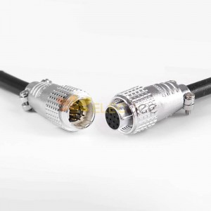 Connecteur de câble d'accueil mâle et femelle à 12 broches Fiche de câble droite TP20