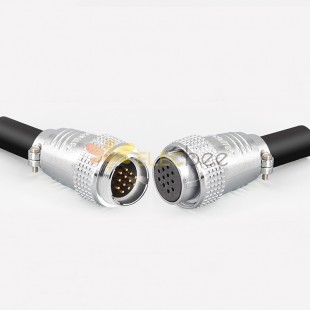 12-контактный штекер, мужской и женский разъем для стыковочного кабеля, прямой кабельный разъем TP28