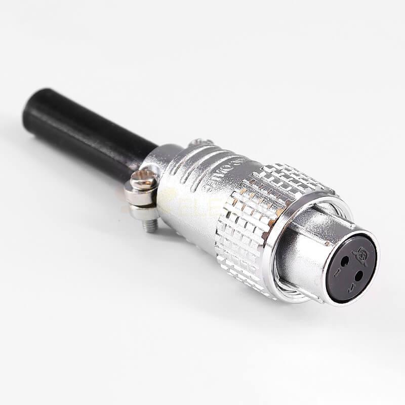 TP16 2 Pin Aviation Connectors Male and Female Docking Cable Connector Straight Metal Connector