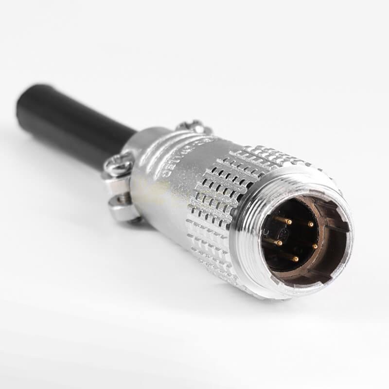 TP16 5 Pin Connectors Male and Female Docking Cable Connector Straight Metal Circular Connector