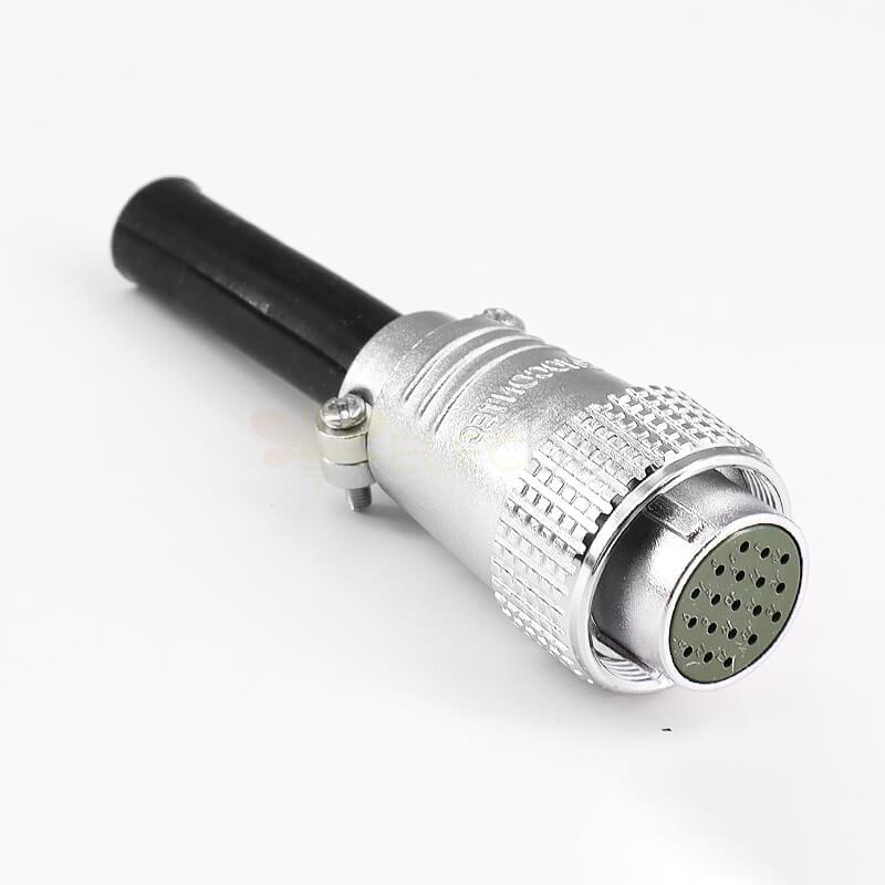 TP24 19 Pin Aviation Connector Metal Panel Mount Male Female Socket Plug Wire Cable Connector