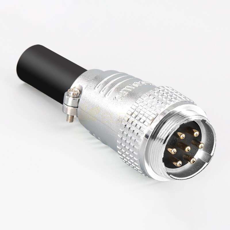 TP28 7-контактный мужской и женский стыковочный кабельный разъем, прямой кабельный разъем