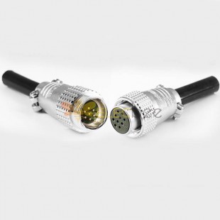 Aviation Plug TP24 10 Core Connector Male and Female Straight Metal Wiring