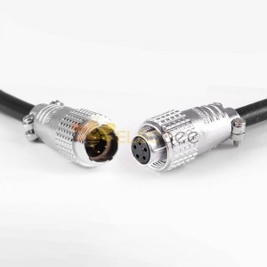 Connettori TP16 a 5 pin Connettore per cavo di aggancio maschio e femmina Connettore circolare in metallo dritto