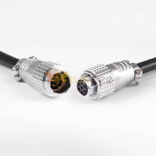 TP16 Connecteur de câble d\'accueil mâle et femelle à 7 broches Fiche de câble droite