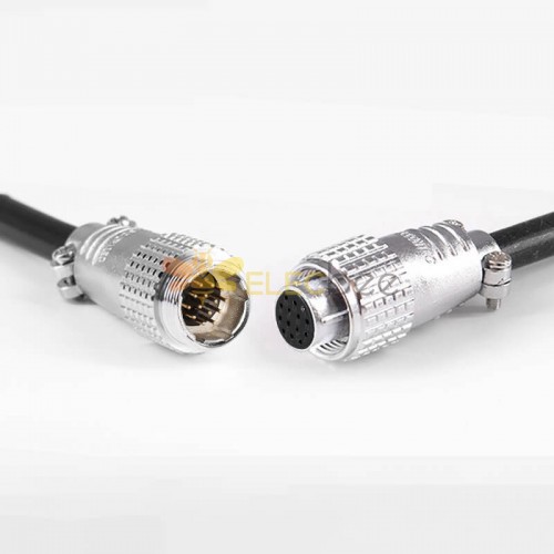 TP20 14 Pin Aviation Connectors Male and Female Docking Cable Connector Straight Metal Connecto