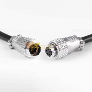 TP20 5 핀 암수 도킹 케이블 커넥터 직선형 금속 원형 커넥터