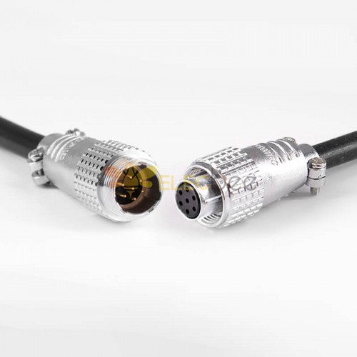 TP20 Connecteur de câble d\'accueil mâle et femelle à 7 broches Fiche de câble droite