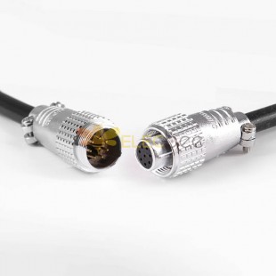 TP20 Прямая кабельная вилка 8-контактный штыревой и гнездовой стыковочный кабельный разъем