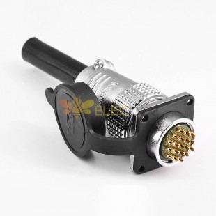 TP24 19 Pin Aviation Connector Metal Panel Mount Male Female Socket Plug Wire Cable Connector