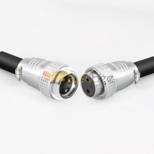 TP28 2 Pin Male and Female Aviation Connectors Straight Metal Docking Cable Connector